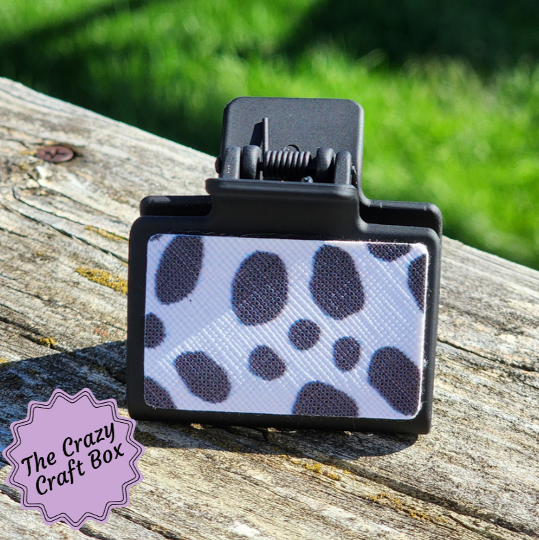 Cow Print Claw Clips Style #1