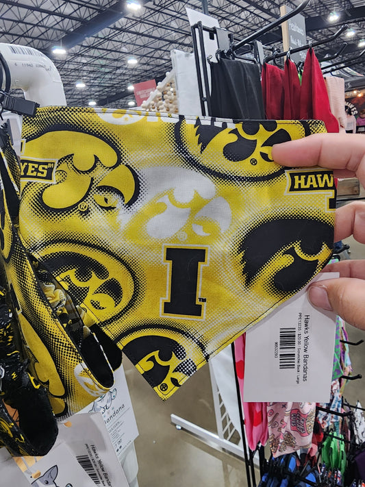 Hawks Yellow Bandanas