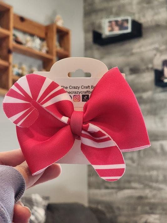 Candy Cane Bow