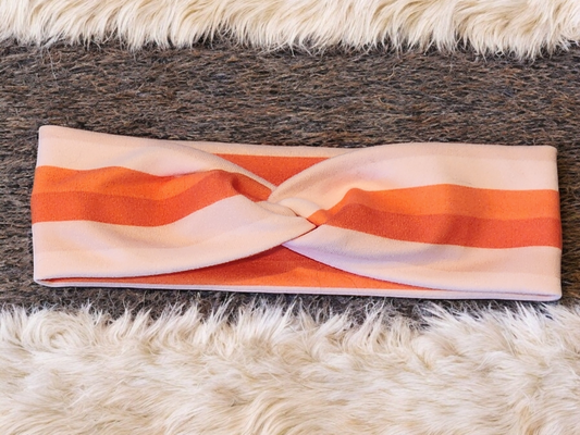 Orange Stripes Headband