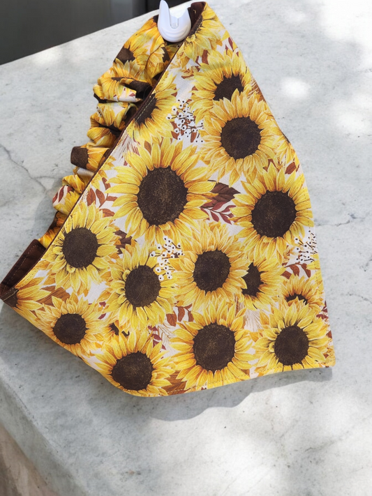 Brown Sunflower Bandanas