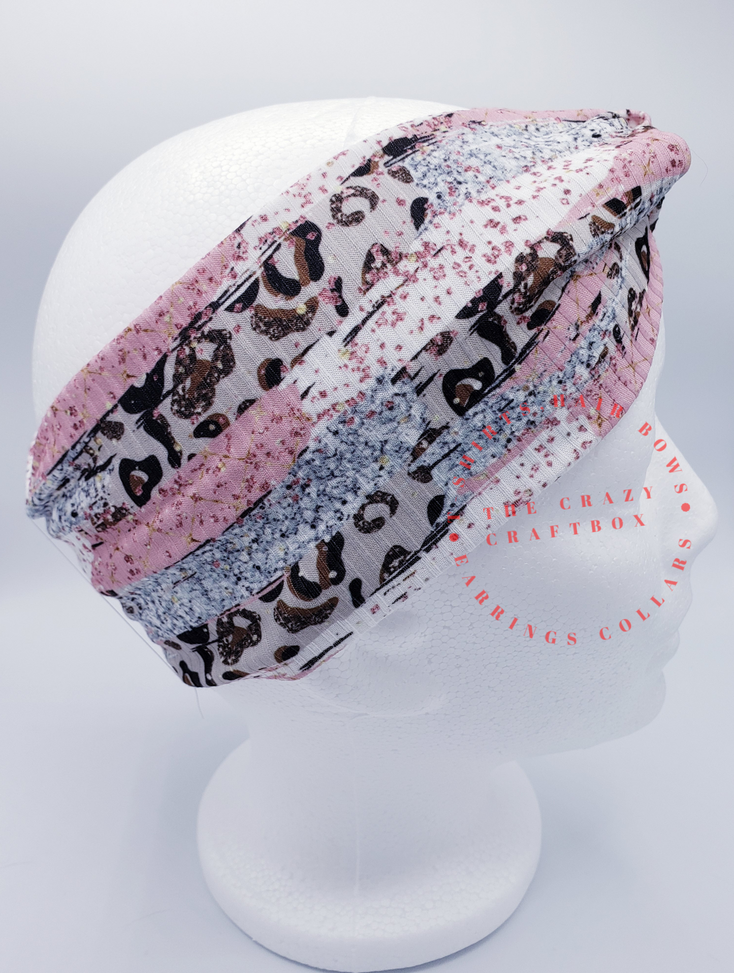 Leopard Paint Stripe headband