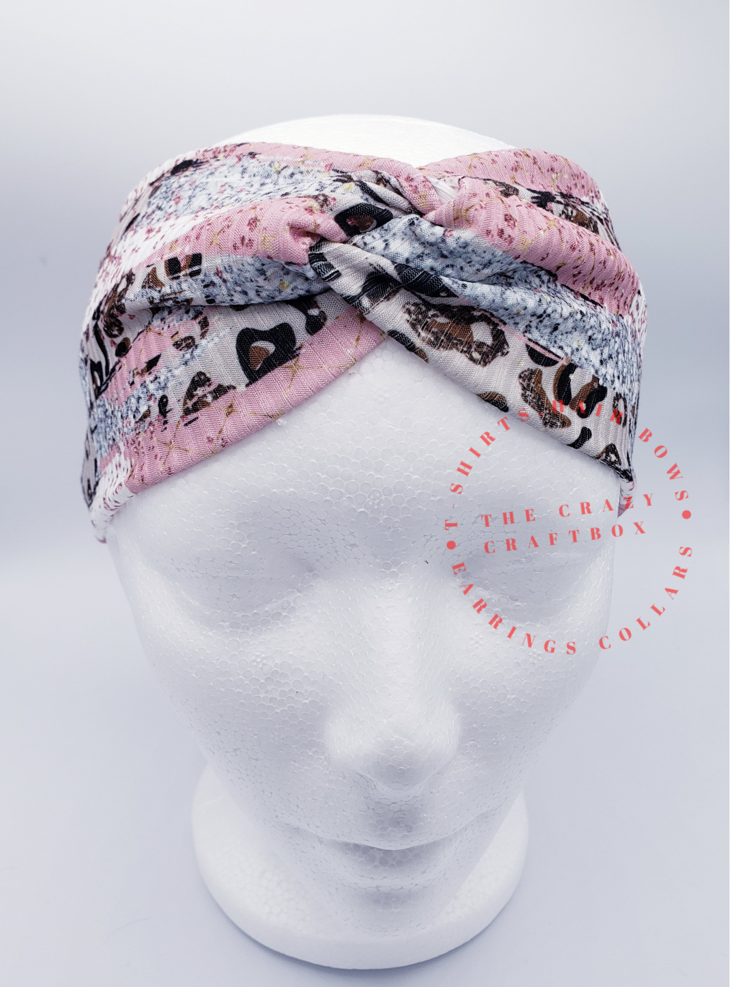 Leopard Paint Stripe headband