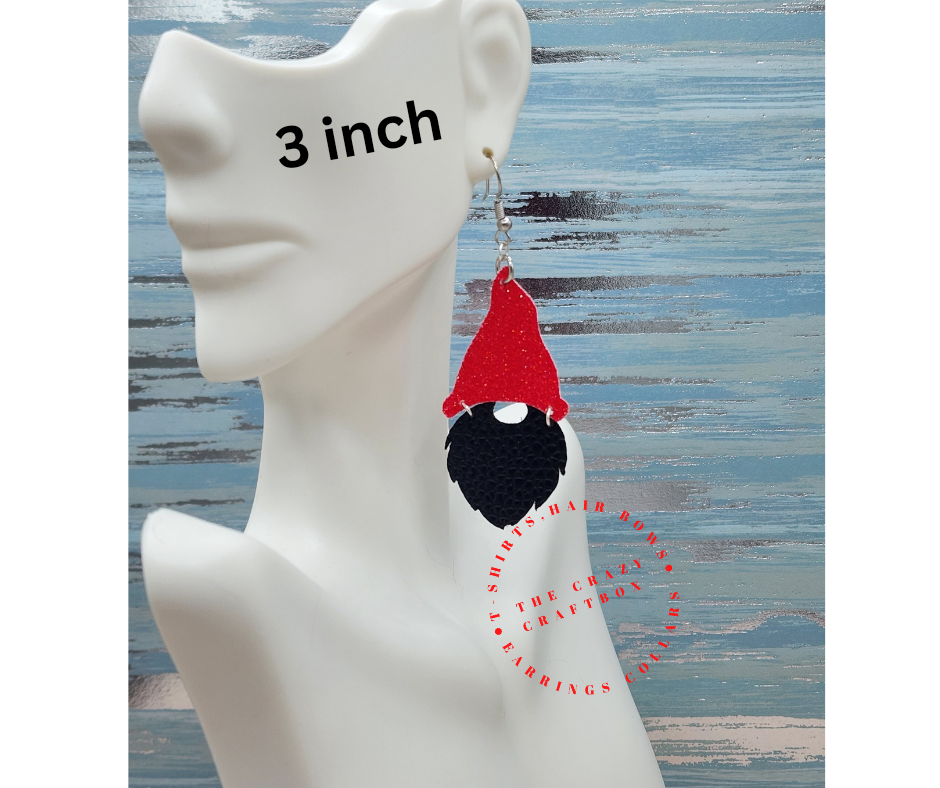 Red & Black Gnome Earrings