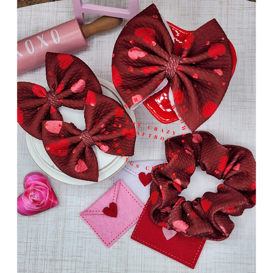 Pink & Red Hearts