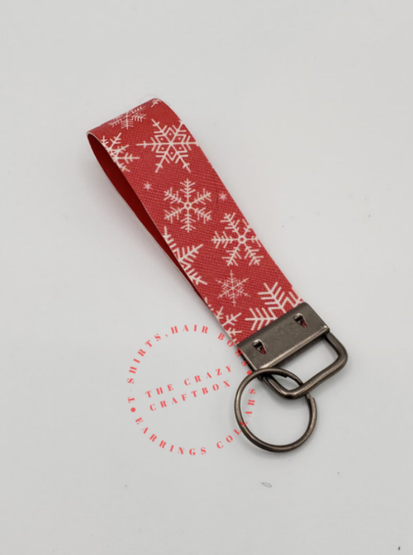 Faux Leather Key Fob Wristlet